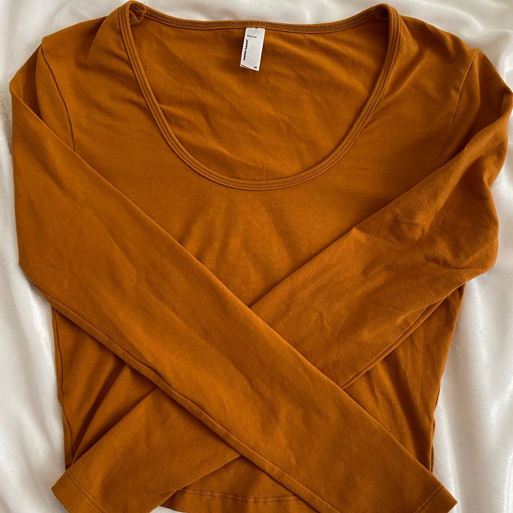American Apparel Long Sleeve Crop